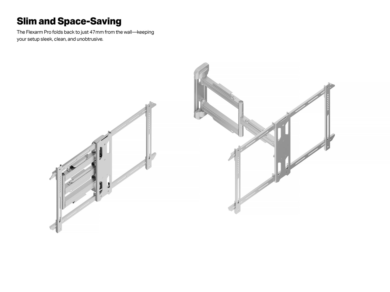 Multibrackets M Universal Flexarm Pro Full Motion Wall Mount for 40"–70" Screens | 7350105212765