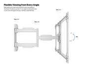 Multibrackets M Universal Flexarm Pro Full Motion Wall Mount for 40"–70" Screens | 7350105212765