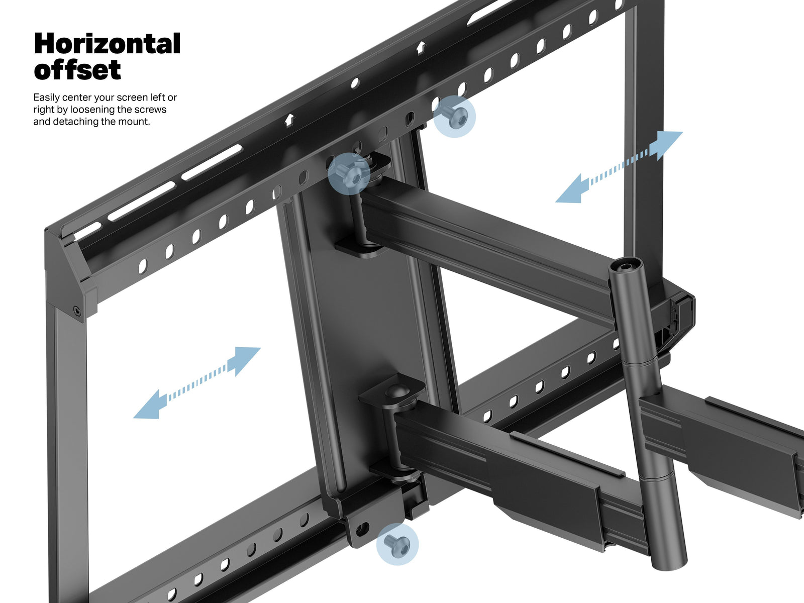 Multibrackets M Universal Flexarm Single Full Motion Wall Mount for 40"–70" Screens | 7350105212857