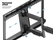 Multibrackets M Universal Flexarm Single Full Motion Wall Mount for 40"–70" Screens | 7350105212857