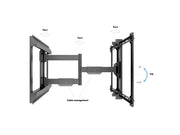 Multibrackets M Universal Flexarm Single Full Motion Wall Mount for 40"–70" Screens | 7350105212857