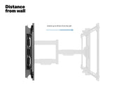 Multibrackets M Universal Flexarm Single Full Motion Wall Mount for 40"–70" Screens | 7350105212857