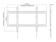 Multibrackets M Universal HD Wall Mount for 60"–100" Screens | 7350073738823 Wall Mount Bracket Multibrackets