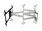 Multibrackets M Universal Long Reach Dual Arm TV Wall Mount - 50" to 86" Screen Wall Mount Bracket Multibrackets