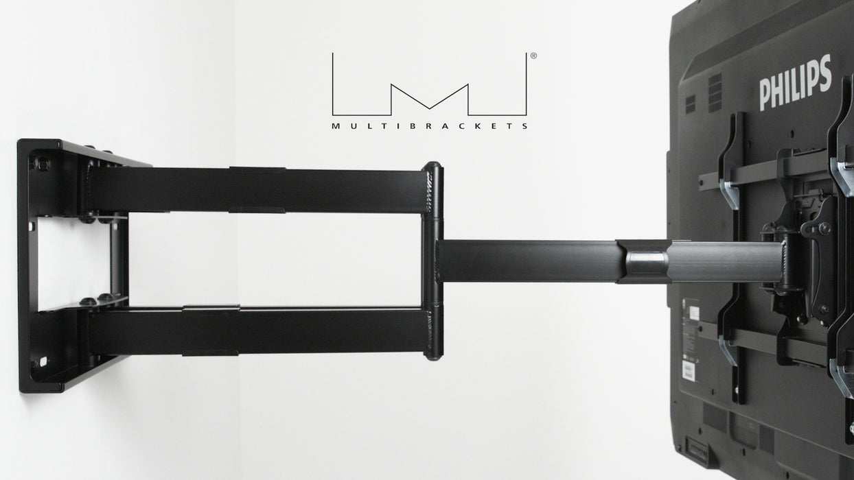 Multibrackets M Universal Long Reach Dual Arm TV Wall Mount - 50" to 86" Screen Wall Mount Bracket Multibrackets