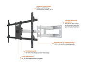 Multibrackets M Universal Long Reach Dual Arm TV Wall Mount - 50" to 86" Screen Wall Mount Bracket Multibrackets