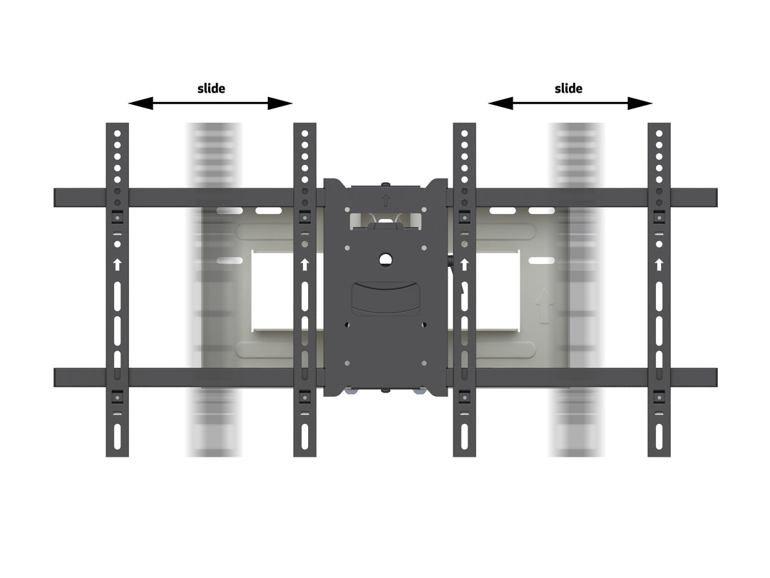 Multibrackets M Universal Long Reach Dual Arm TV Wall Mount - 50" to 86" Screen Wall Mount Bracket Multibrackets