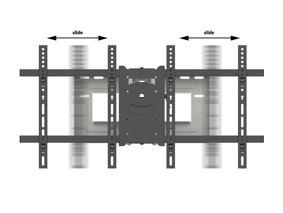 Multibrackets M Universal Long Reach Dual Arm TV Wall Mount - 50" to 86" Screen Wall Mount Bracket Multibrackets