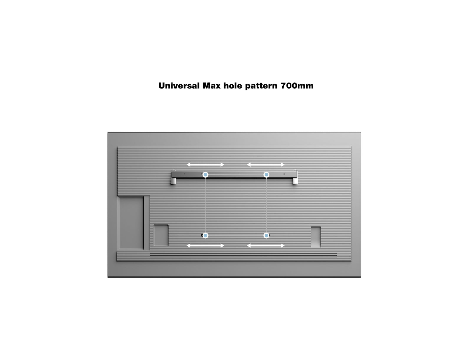 Multibrackets M Universal Public Wall Mount Medium for 40"–75" Screens | 7350022734166