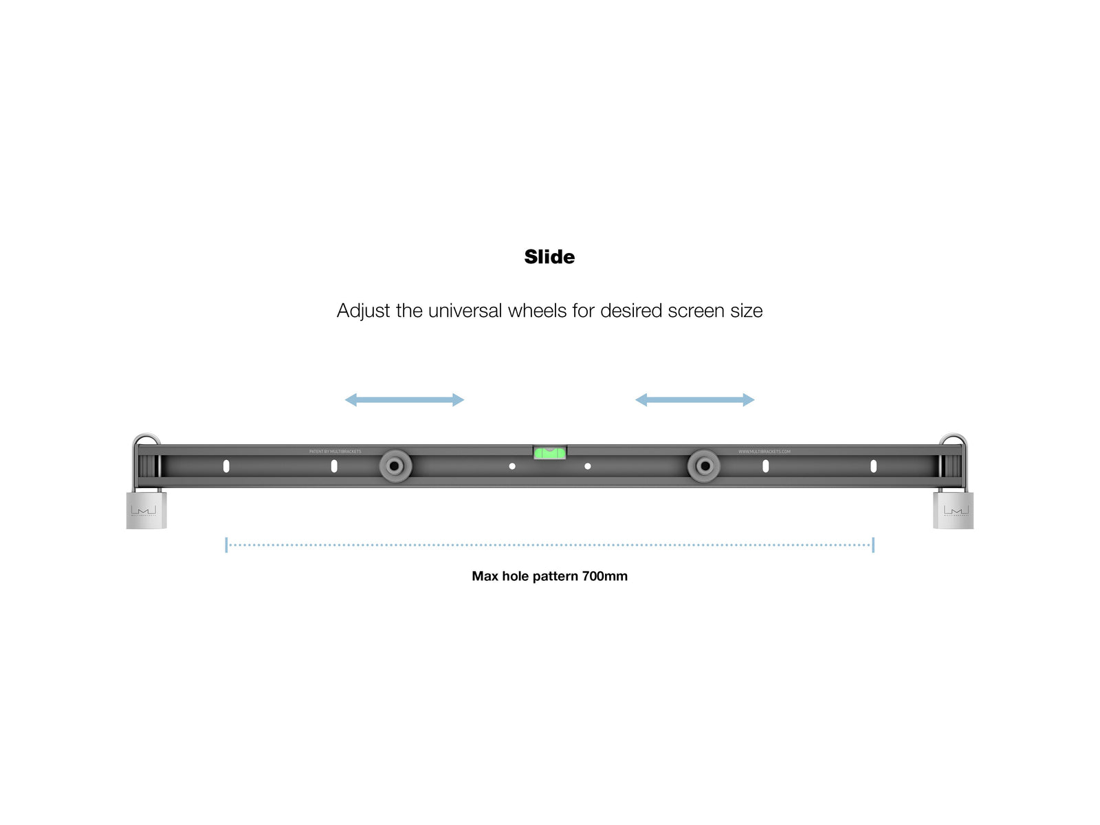Multibrackets M Universal Public Wall Mount Medium for 40"–75" Screens | 7350022734166