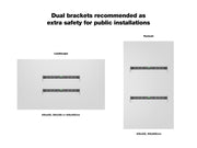 Multibrackets M Universal Public Wall Mount Small for 32"–65" Screens | 7350022734159