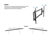 Multibrackets M Universal Push-Out 900 TV Wall Mount VESA 900x600 – Black | 7340234814961 Wall Mount Bracket Multibrackets
