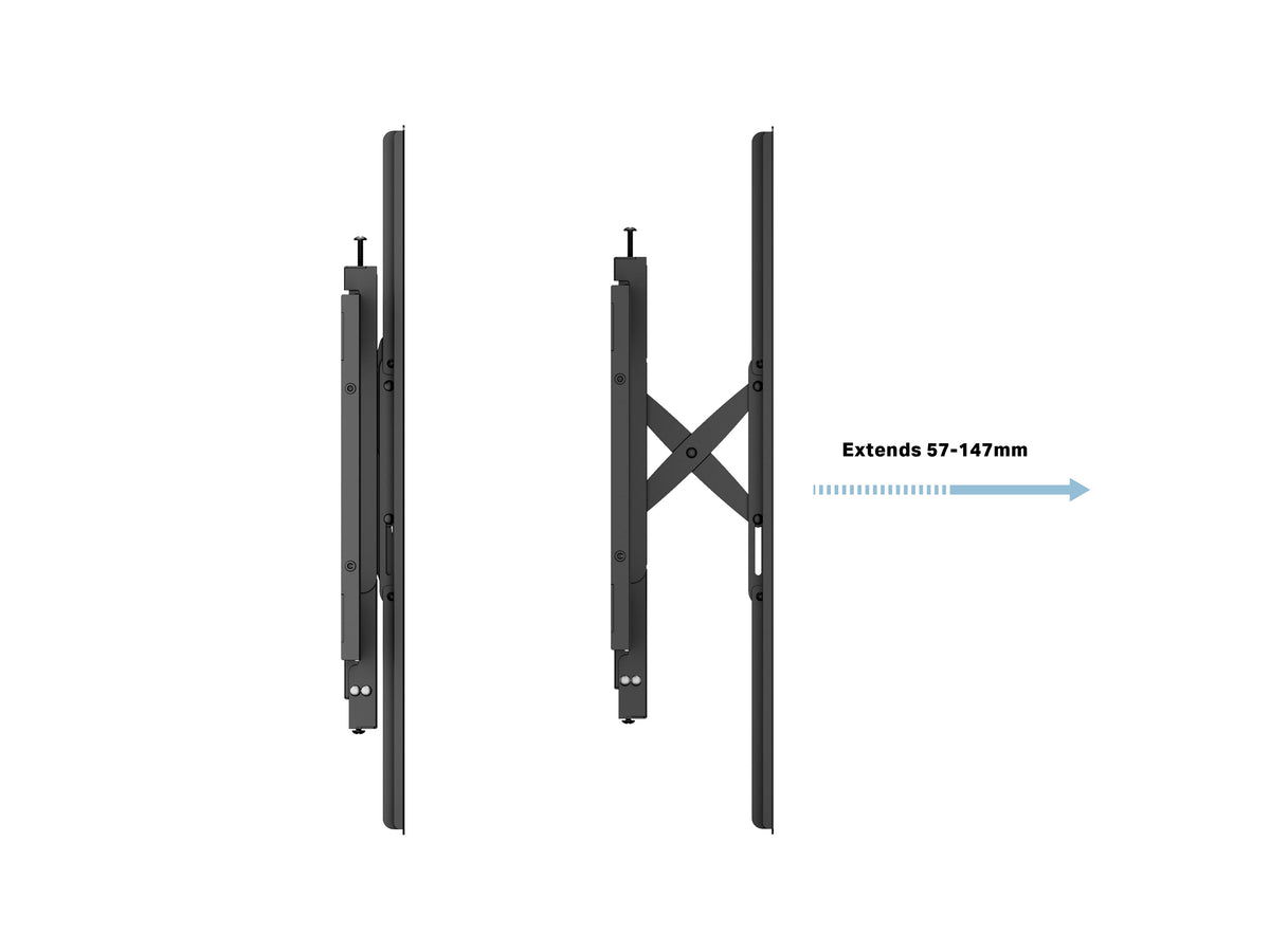 Multibrackets M Universal Push-Out 900 TV Wall Mount VESA 900x600 – Black | 7340234814961 Wall Mount Bracket Multibrackets