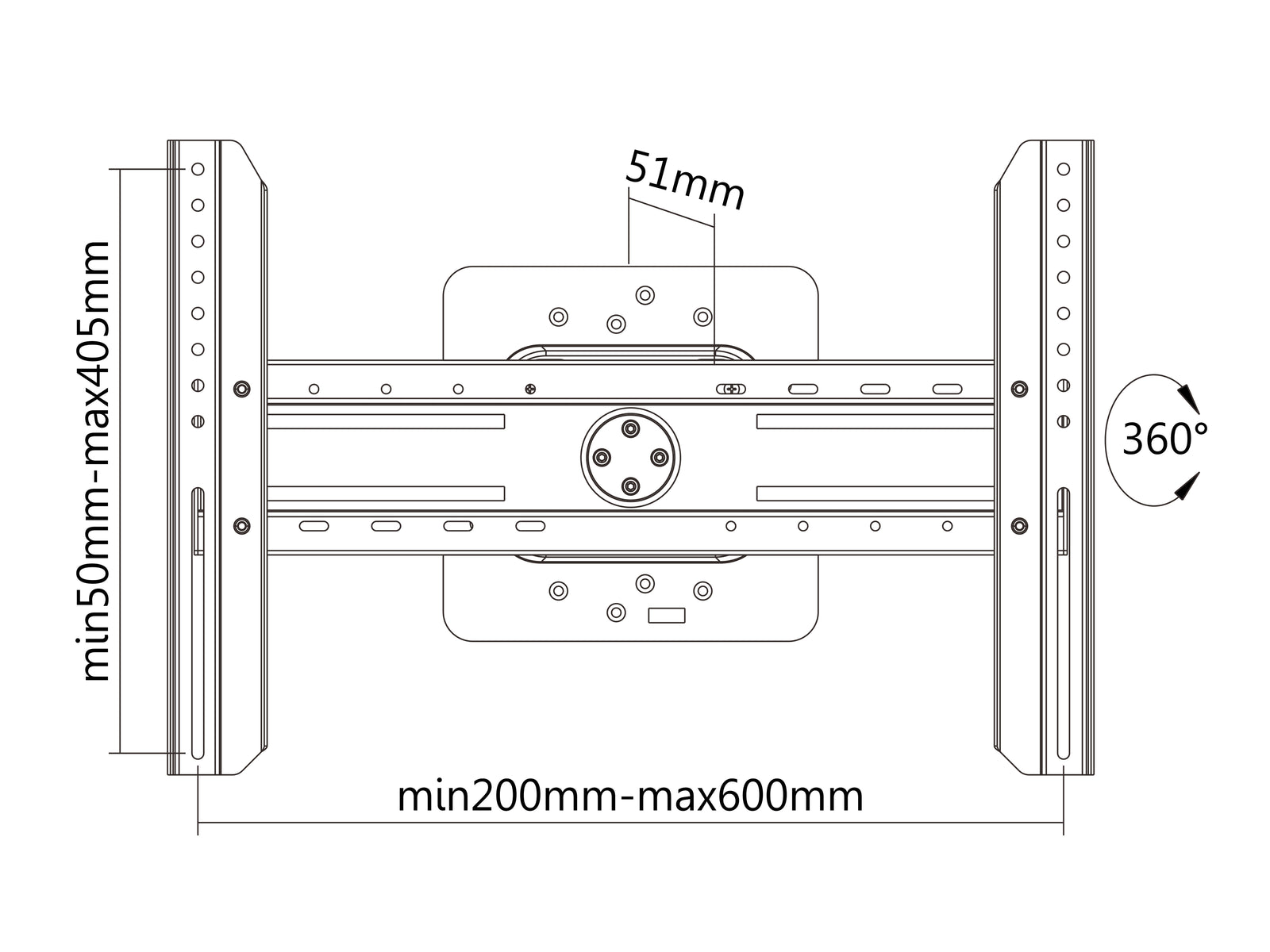 Multibrackets M Universal Rotating Digital Signage Wall Mount for 32"–70" Screens | 7350022737136 Wall Mount Bracket Multibrackets