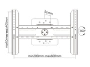Multibrackets M Universal Rotating Digital Signage Wall Mount for 32"–70" Screens | 7350022737136 Wall Mount Bracket Multibrackets