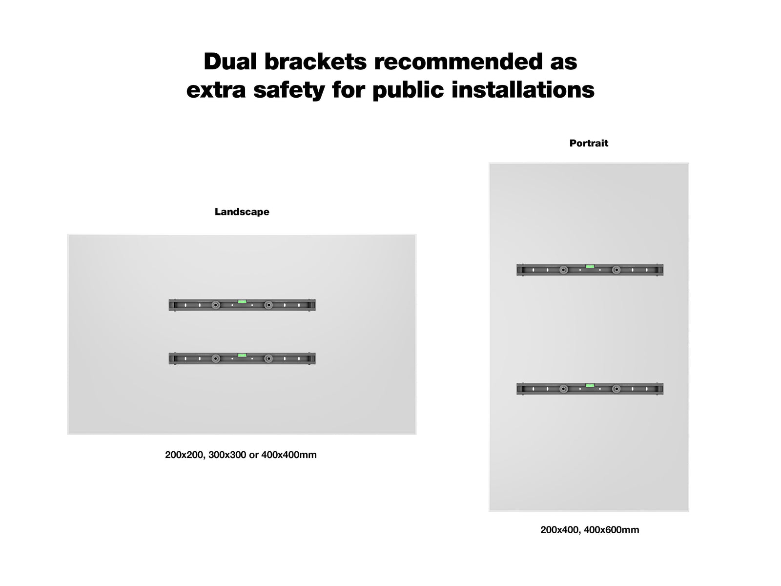 Multibrackets M Universal Small Wall Mount for 32"–65" Screens | 7350022730984 Wall Mount Bracket Multibrackets
