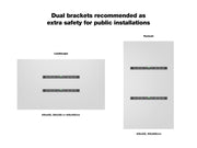 Multibrackets M Universal Small Wall Mount for 32"–65" Screens | 7350022730984 Wall Mount Bracket Multibrackets