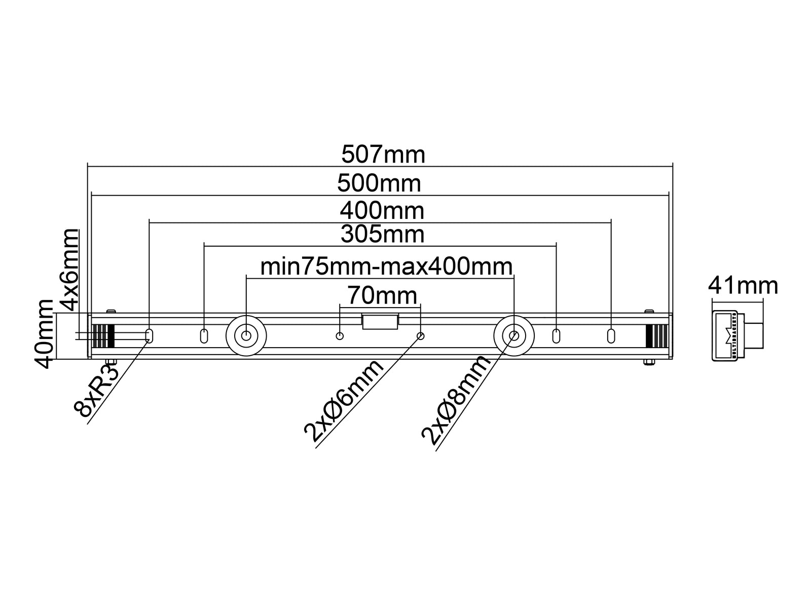 Multibrackets M Universal Small Wall Mount for 32"–65" Screens | 7350022730984 Wall Mount Bracket Multibrackets