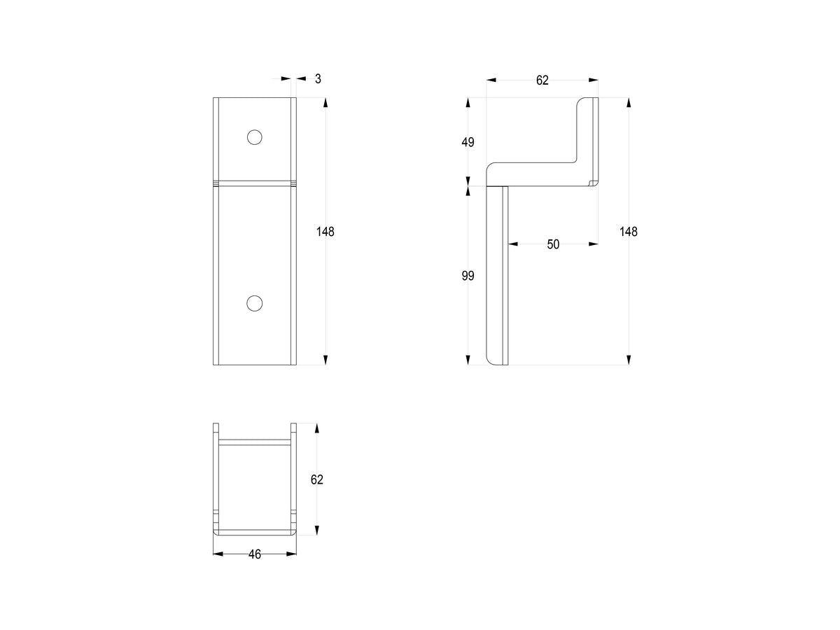 Multibrackets M Universal Soundbar & Videobar Mount 55–110" | 7350022738423