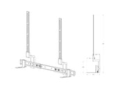 Multibrackets M Universal Soundbar & Videobar Mount 55–86" – Black | 7350073730117 Speaker Mount Multibrackets