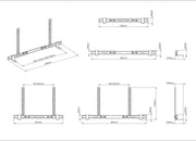 Multibrackets M Universal Soundbar & Videobar Mount for 55"–86" Screens | 7350073737895