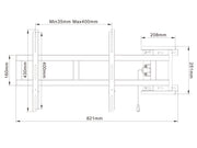 Multibrackets M Universal Swing Arm Full Motion Wall Mount for 26"–47" Screens | 7350022736214 Wall Mount Bracket Multibrackets