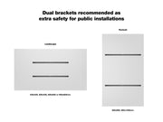 Multibrackets M Universal Wall Mount Large for 55"–85" Screens | 7350022731004