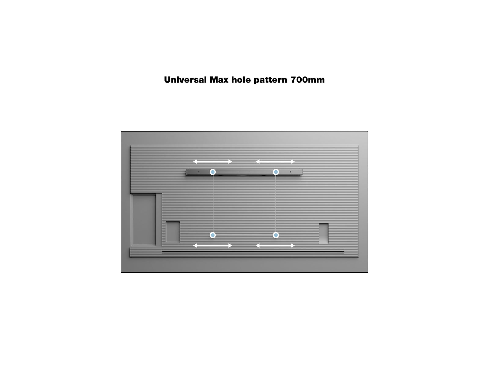 Multibrackets M Universal Wall Mount Medium for 40"–75" Screens | 7350022730991