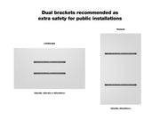 Multibrackets M Universal Wall Mount Medium for 40"–75" Screens | 7350022730991