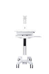Multibrackets M Universal Workstation Cart DT for Screens up to 27" - Silver & White | 7350073730773