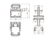 Multibrackets M Universal Workstation Cart with Battery for 9.7"-17.3" Laptops | 7350073730957 Workstation Cart Multibrackets