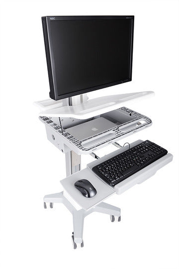 Multibrackets M Universal Workstation Cart with Battery for Screens up to 27" | 7350073730964 Workstation Cart Multibrackets
