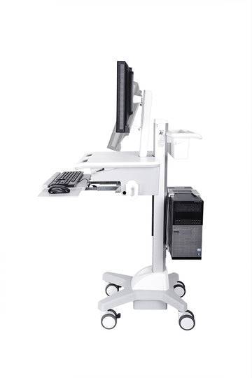Multibrackets M Universal Workstation Cart with Battery for Screens up to 27" | 7350073730964 Workstation Cart Multibrackets