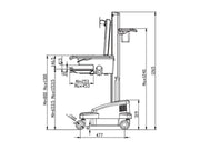 Multibrackets M Universal Workstation Cart with Battery for Screens up to 27" | 7350073730964 Workstation Cart Multibrackets