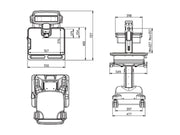 Multibrackets M Universal Workstation Cart with Battery for Screens up to 27" | 7350073730964 Workstation Cart Multibrackets