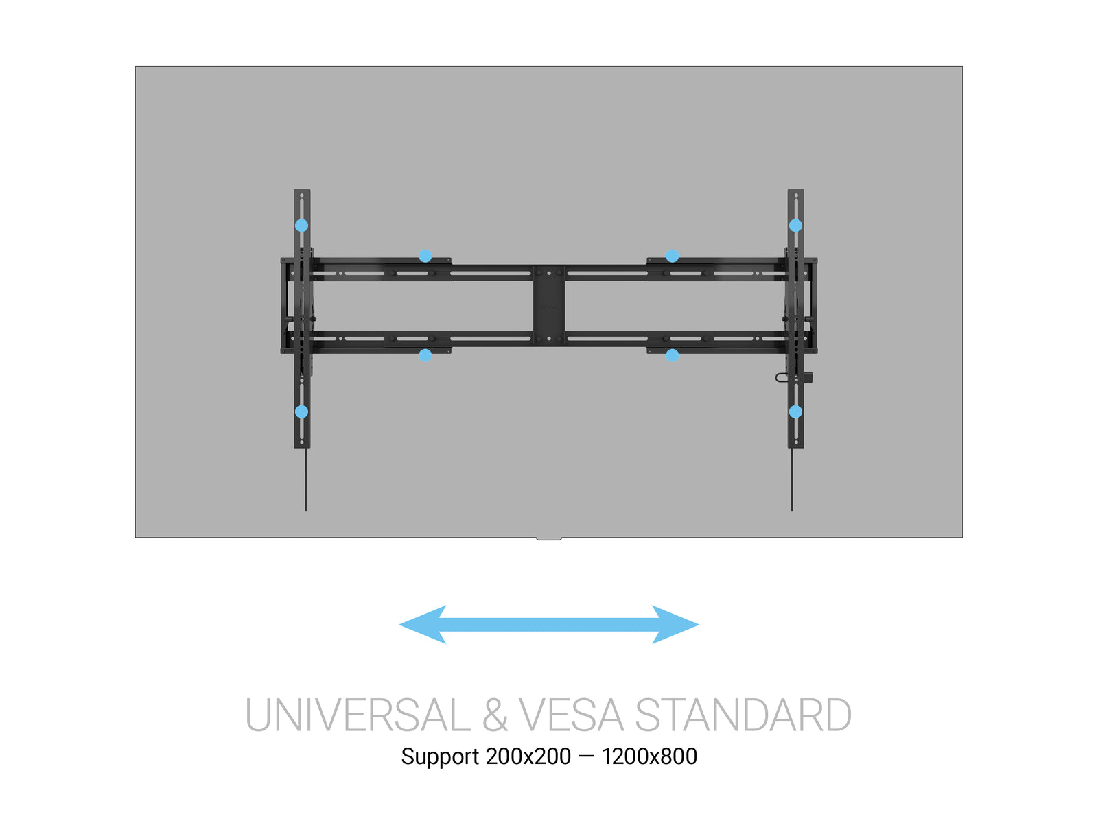 Multibrackets M Universal X-Large Tilt Wall Mount for 65"–140" Screens | 7350022738447