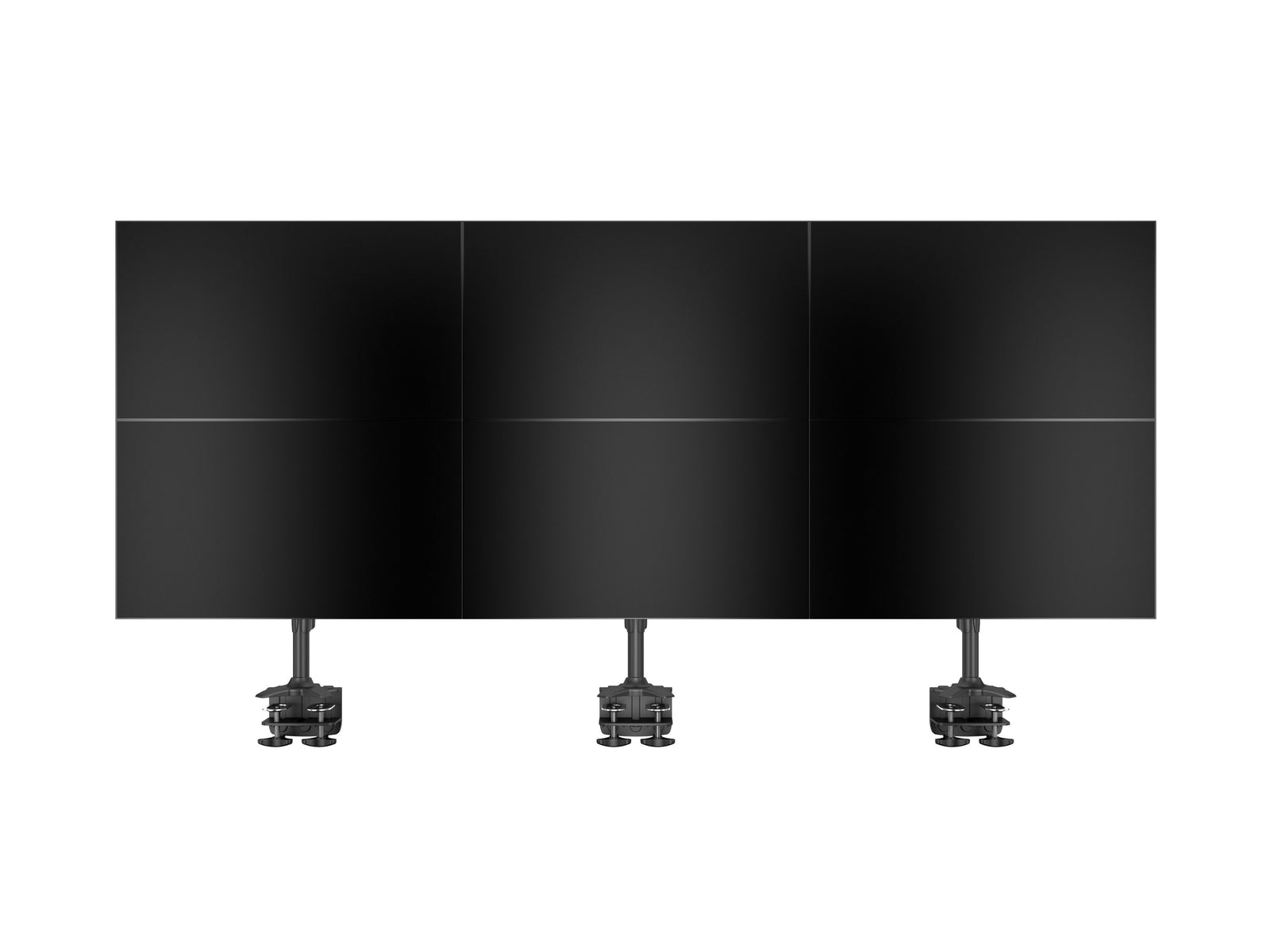 Multibrackets M VESA 6-Screen Vertical Desk Clamp Mount for 24"–34" Monitors | 7350105212741