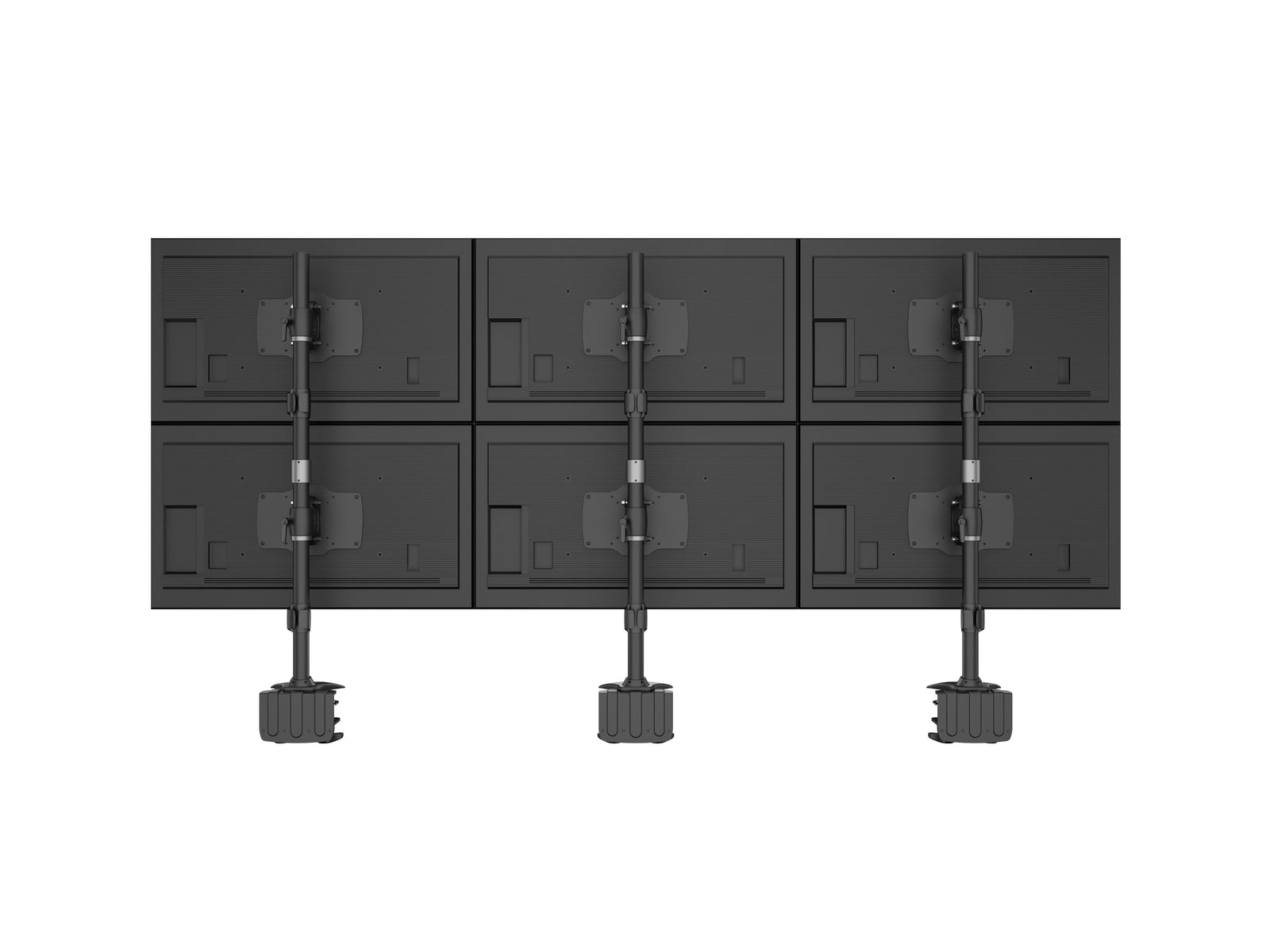 Multibrackets M VESA 6-Screen Vertical Desk Clamp Mount for 24"–34" Monitors | 7350105212741