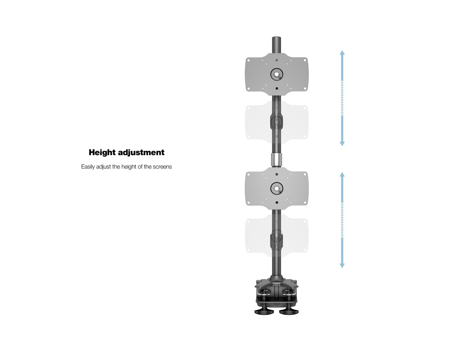Multibrackets M VESA 6-Screen Vertical Desk Clamp Mount for 24"–34" Monitors | 7350105212741