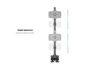 Multibrackets M VESA 6-Screen Vertical Desk Clamp Mount for 24"–34" Monitors | 7350105212741