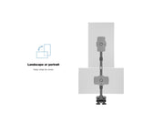 Multibrackets M VESA 6-Screen Vertical Desk Clamp Mount for 24"–34" Monitors | 7350105212741