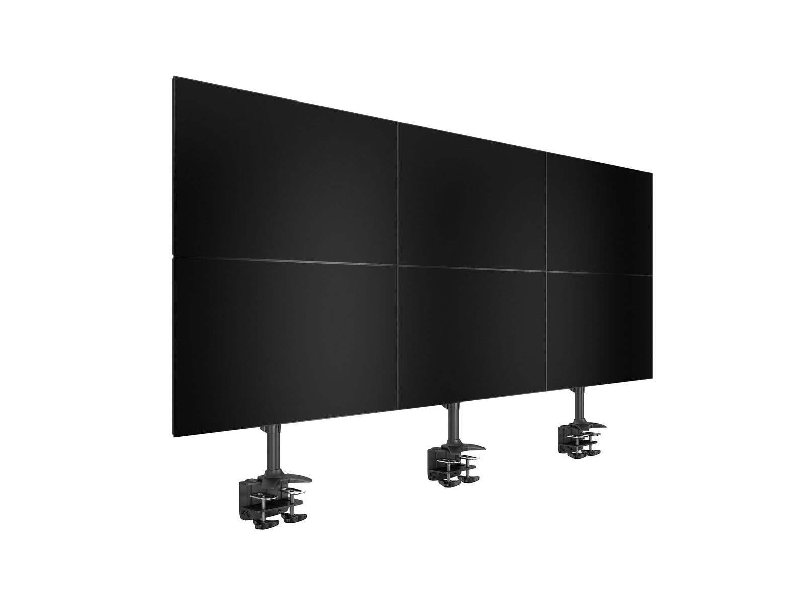 Multibrackets M VESA 6-Screen Vertical Desk Clamp Mount for 24"–34" Monitors | 7350105212741