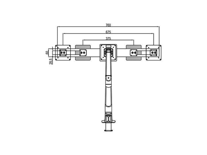 Multibrackets M VESA 75/100 Duo Quick Release Plate for Dual Monitors | 7350073730711 Mount Accessories Multibrackets