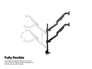 Multibrackets M VESA Basic Dual Stacked Pole Monitor Mount for 15"–34" Monitors | 7350105214288