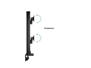 Multibrackets M VESA Deskmount HD Dual Vertical Monitor Arm for 32"–57" Ultrawide Monitors | 7350105210556