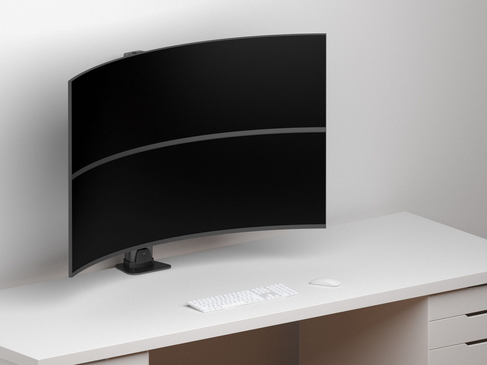 Multibrackets M VESA Deskmount HD Dual Vertical Monitor Arm for 32"–57" Ultrawide Monitors | 7350105210556