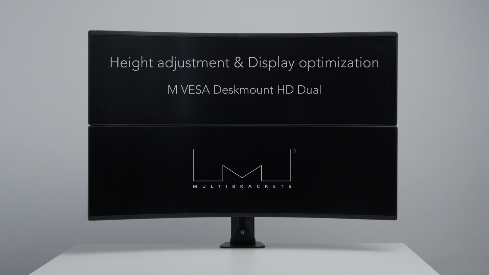 Multibrackets M VESA Deskmount HD Dual Vertical Monitor Arm for 32"–57" Ultrawide Monitors | 7350105210556