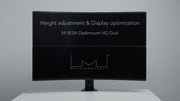 Multibrackets M VESA Deskmount HD Dual Vertical Monitor Arm for 32"–57" Ultrawide Monitors | 7350105210556