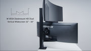 Multibrackets M VESA Deskmount HD Dual Vertical Monitor Arm for 32"–57" Ultrawide Monitors | 7350105210556
