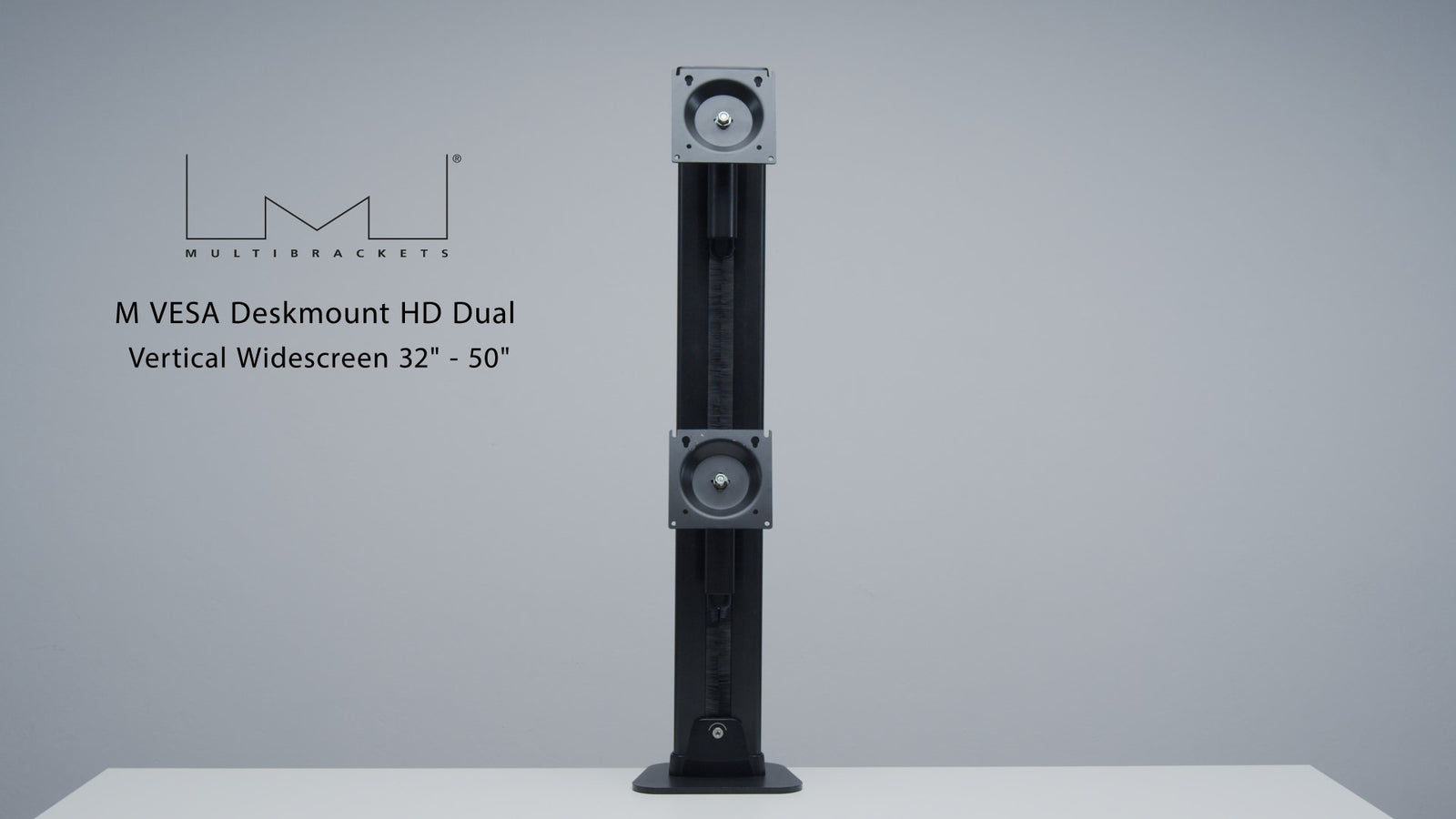 Multibrackets M VESA Deskmount HD Dual Vertical Monitor Arm for 32"–57" Ultrawide Monitors | 7350105210556